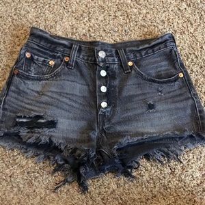 Levi 501 denim cutoff shorts